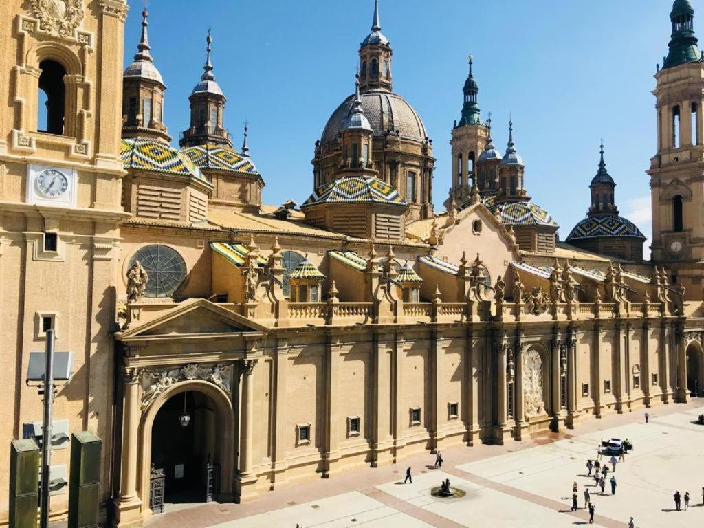 萨拉戈萨Vtz El Balcon A La Basilica I - Vistas Inmejorables A La Basilica Del Pilar!公寓 外观 照片