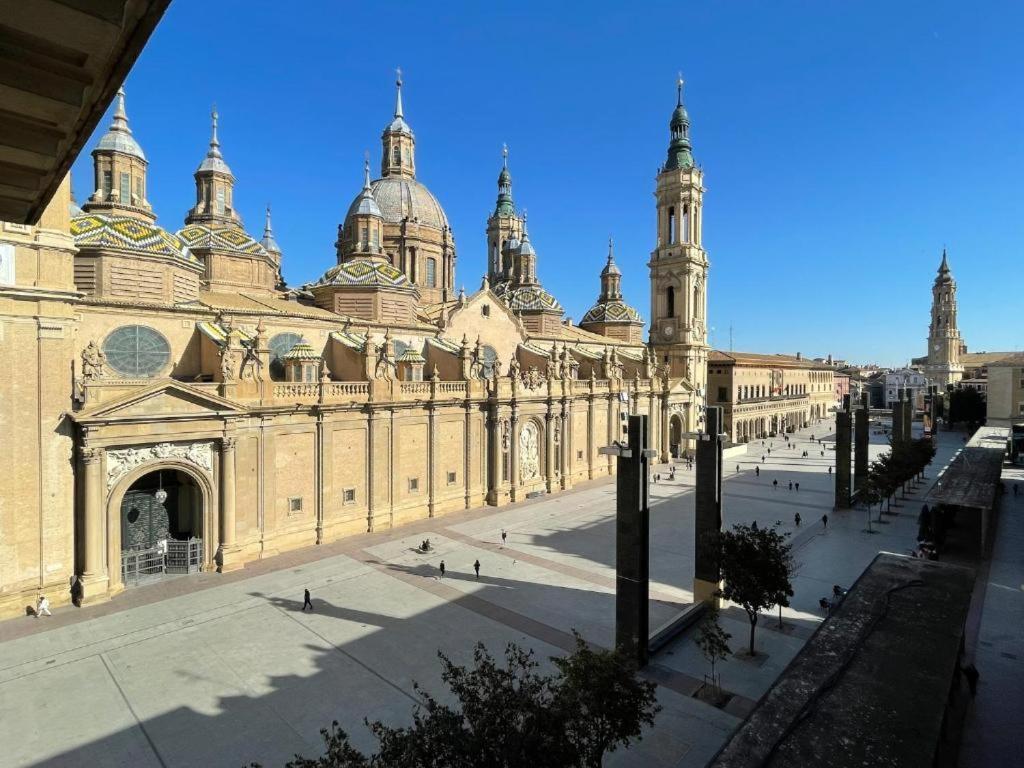 萨拉戈萨Vtz El Balcon A La Basilica I - Vistas Inmejorables A La Basilica Del Pilar!公寓 外观 照片